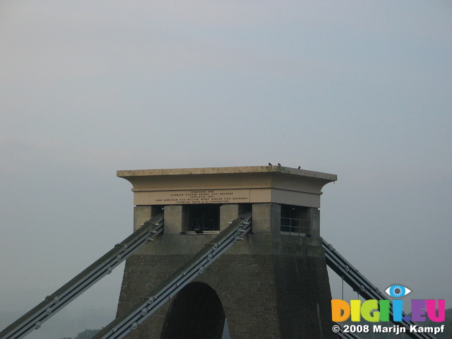 23602 Doves on Clifton suspension bridge